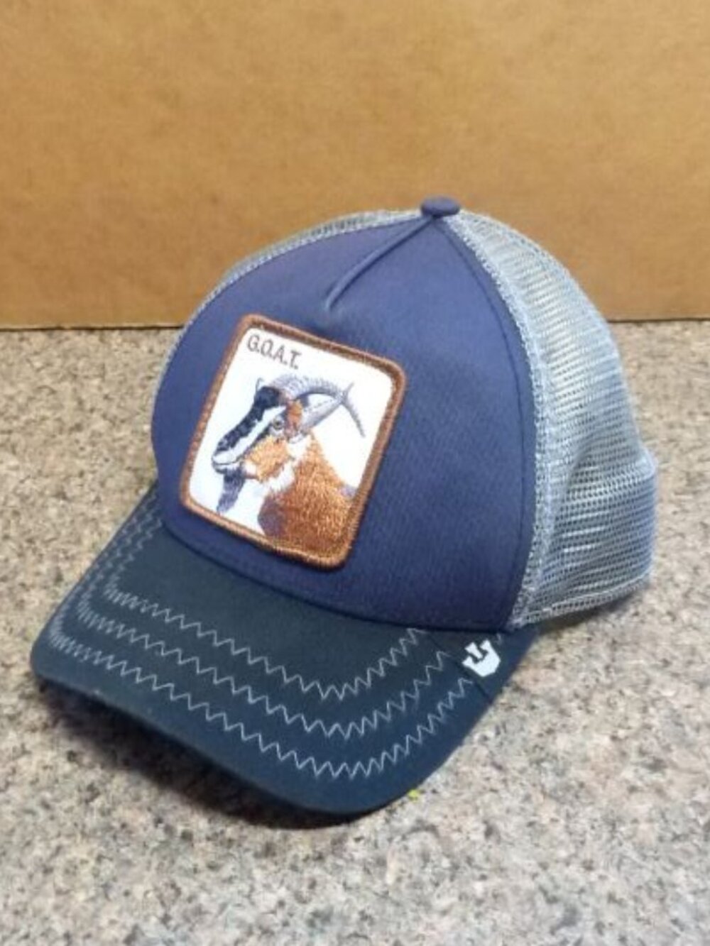 Goorin Bros Goat Beard Trucker Adjustable Hat adjustable Size.